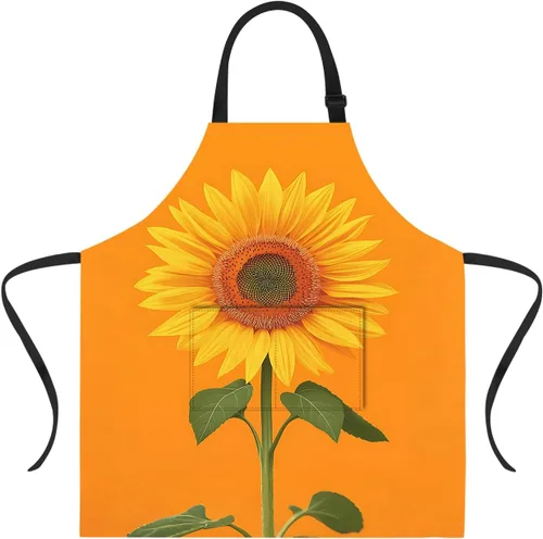 Vista 40 de ANNA QUEEN Delantal de Feliz Navidad para mujeres y hombres con bolsillos, delantal de muñeco de nieve, delantal de cocina ajustable para cocinero