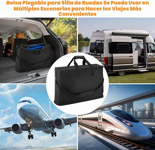 Vista 6 de Kovshuiwe Bolsa de transporte y viaje para silla de ruedas al aire libre