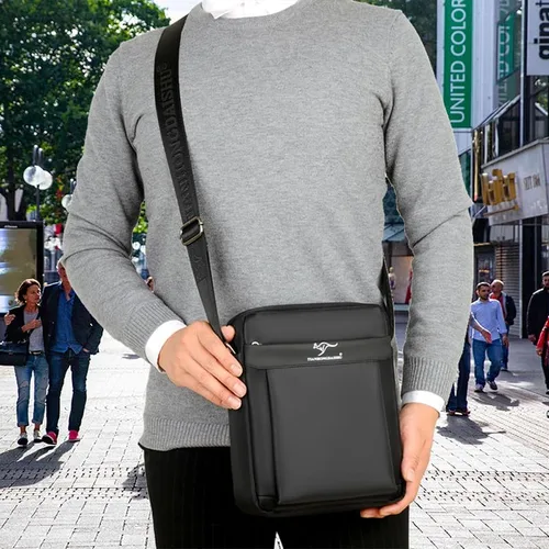 Vista 2 de Aisinivo Bolso de mensajero Bolsos de hombro Bolsos y bolsos de hombre Bolsos cruzados pequeños para hombres Bolsa de viaje