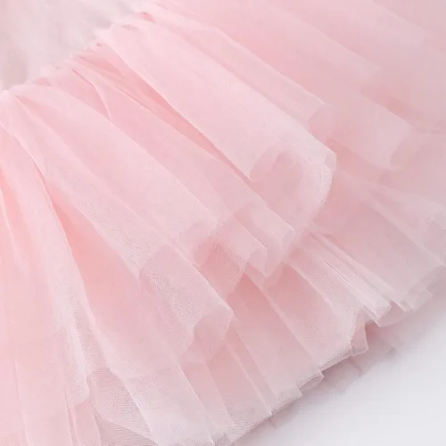 Vista 3 de Tutu.kk Vestidos tutú de baile para niñas, con mangas con volantes Rosa ballet