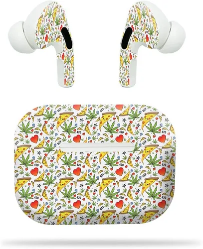 Vista 4 de MightySkins - Funda protectora de vinilo compatible con Apple Airpods Pro, diseño azul bebé, protectora, duradera y única, fácil de aplicar, quitar