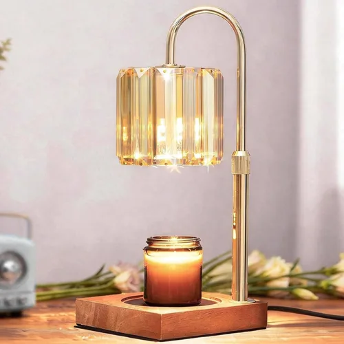 Vista 9 de Yuichoy Lámpara Calentadora de Velas con Temporizador, Calentador de Velas Eléctrico Regulable de Altura Ajustable, Regalos para Mujeres y Mamá