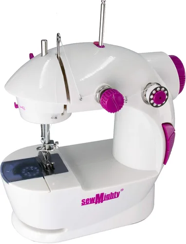 Vista 4 de Las máquinas de coser portátiles originales - Perfectas para niños, viajes, reparaciones rápidas y pequeños proyectos - Doble velocidad, batería