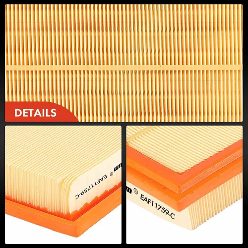 Vista 8 de A-Premium Filtro de aire de motor de 2 piezas compatible con Mercedes-Benz C300 2015-2018, C350e 2016-2018, E300 2017-2019, GLC300 2016-2019