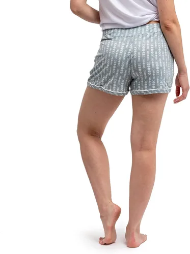 Vista 5 de Hello Mello Pantalones cortos de pijama exclusivos para mujer, suaves, relajados, amplios, pierna ancha, cordón en la cintura, bolsillos laterales