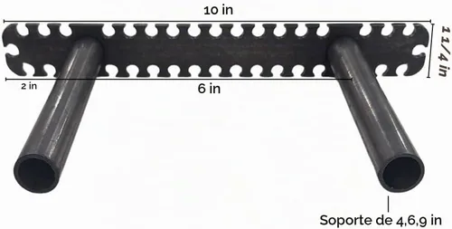 Vista 2 de Soportes flotantes para estantes, soportes Sheppard, fáciles de instalar, resistentes (10 pulgadas)
