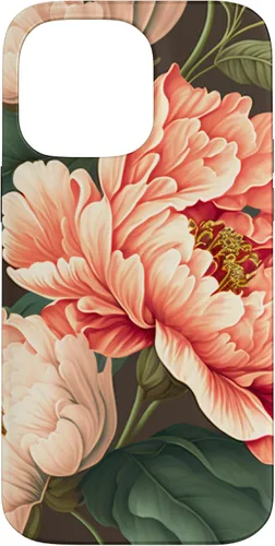 Vista 21 de Vintage Peony Inspired Flower Plant Lover Funny Gardening Case for iPhone 17
