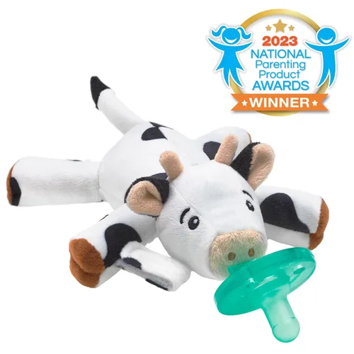 Vista 7 de Philips Avent Soothie Snuggle Portachupetes con Chupete Desmontable, 0m+, Vaca, SCF347/05