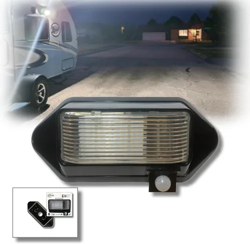 Vista 13 de MG1000-450B, luz LED de sensor de movimiento para porche montada en exterior de RV, con clasificación IP65 con INTELA-Sensor, protección de 1