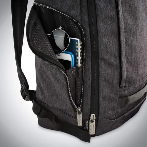 Vista 8 de Samsonite Mochila de viaje moderna, color carbón jaspeado, talla única