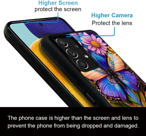 Vista 5 de Funda compatible con Samsung Galaxy A32 5G, hermosa funda protectora de TPU delgada y suave a prueba de golpes para Samsung Galaxy A32 5G