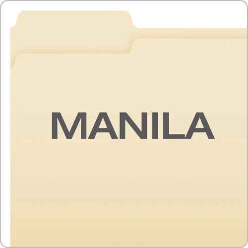 Vista 3 de Pendaflex Carpetas de archivos con pestañas reforzadas, tamaño carta, Manila, corte 1/3, 100 por caja (R752 1/3) (paquete de 5)