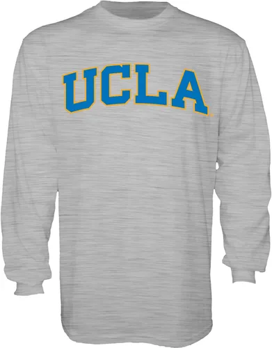 Vista 17 de Blue 84 NCAA playera de manga larga con nombre de equipo arqueado color brezo oscuro para hombre