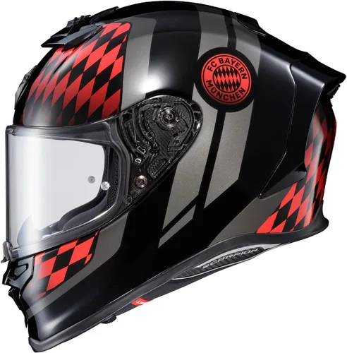Vista 18 de ScorpionEXO R1 Air Casco de Motocicleta de Cara Completa con Escudo Pinlock y Bolsillos para Altavoces Listos para Bluetooth DOT ECE Sólido