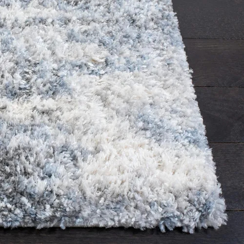 Vista 3 de SAFAVIEH Berber Shag Collection BER273A - Alfombra moderna abstracta que no desprende pelusa, de 1.2 pulgadas de grosor, para entrada, sala