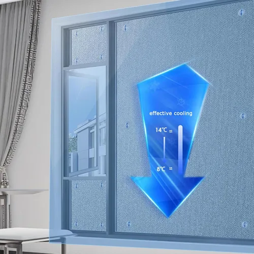 Vista 5 de Película reflectante para ventana de control de calor, protección total de privacidad, protección solar para habitación, protección solar anti UV