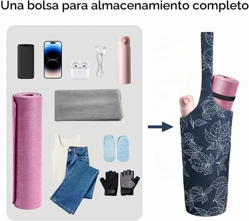 Vista 4 de IwIeIaIrI Yoga Mat Bag for Women with Mat Carrier Large Size Pocket