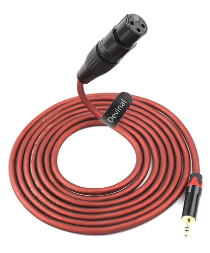 Vista 5 de Cable de micrófono XLR a 1/8" - Adaptador hembra de 0.138 in a XLR, 6 pies para computadora, altavoces