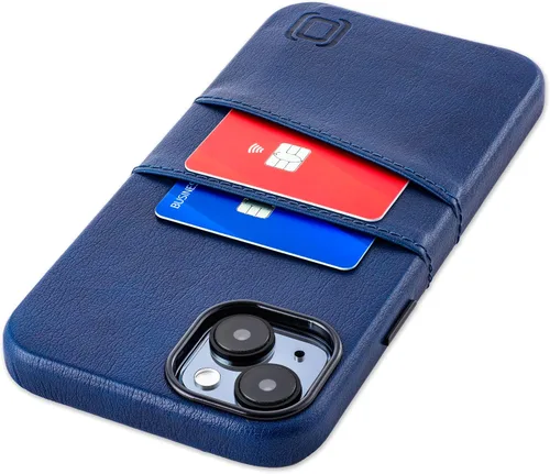Vista 24 de Dockem Funda para tarjetas para iPhone 15 con placa de metal integrada para montaje magnético y 2 bolsillos para tarjetas: Cartera Luxe M2, piel