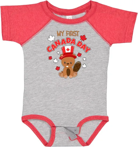 Vista 28 de inktastic My First Canada Day Baby Bodysuit