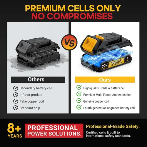 Vista 9 de Reemplazo 4Ah compatible con batería Dewalt 20V MAX con alta capacidad