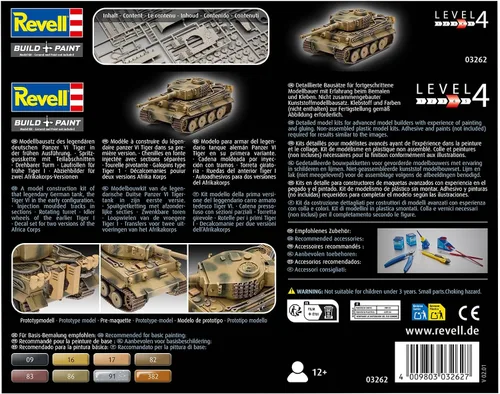 Vista 8 de Revell Gmbh 03262 Pzkpfw VI Ausf H Tiger Tank Kit de modelo, escala 1: 72