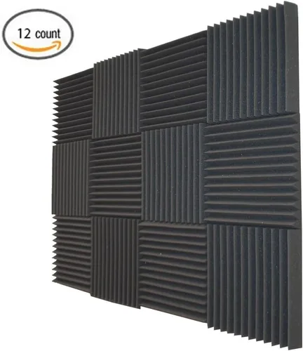 Vista 3 de Soundproof Store - Espuma acústica de estudio de pirámide acústica de 2.0 x 11.8 x 11.8 in, 12