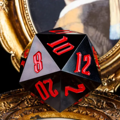 Vista 4 de D20 Dado Único de 55mm, Dado DND de 20 Caras, Dado D20 Gigante Poliédrico D&D de Tamaño Grande para Dungeons and Dragons, RPG, Juegos de Mesa MTG