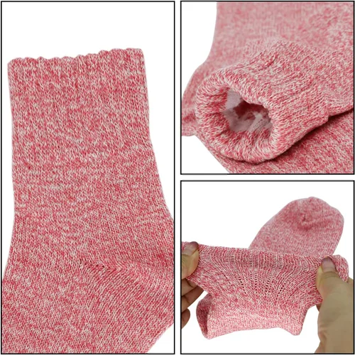 Vista 4 de YQHMT Calcetines de lana para mujer, regalos de invierno, cálidos, gruesos, térmicos, vintage, suaves, calcetines para calcetines, regalo de Navidad