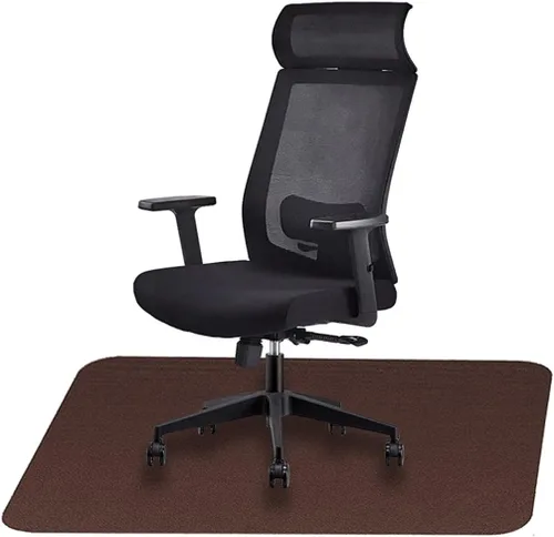 Vista 13 de Icegrey Tapete para silla de oficina, rectangular, lavable, antideslizante, protector de suelo para suelos de madera dura y azulejos, color beige