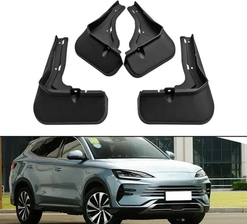 Vista 2 de 4 unidades de aletas de barro para coche para BYD para canción para Plus DM-i 2023+, tablero impermeable, guardabarros, accesorios de decoración