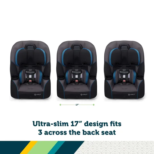Vista 3 de Safety 1st Crosstown - Asiento convertible todo en uno delgado para automóvil, City Storm