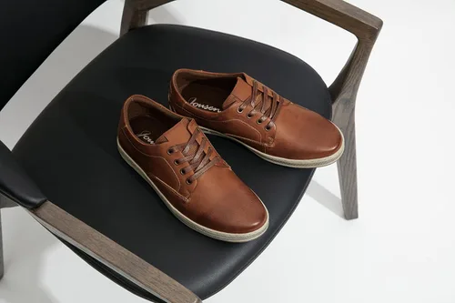 Vista 7 de Jousen Zapatos deportivos de moda para hombre, zapatos casuales retro de cuero para hombre, vestido transpirable