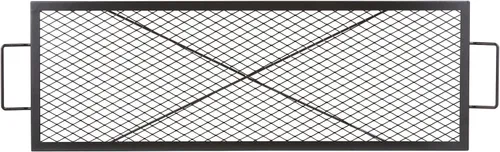 Vista 10 de VEVOR X-Marks - Rejilla para parrilla de fogata, parrilla de cocción redonda, rejilla de parrilla BBQ de fogata de acero resistente con mango