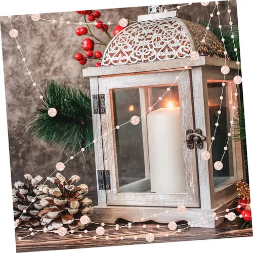 Vista 2 de IMIKEYA Cuerdas de perlas artificiales para decoración de jarrón, cuentas de perlas flotantes para manualidades, boda, Navidad, decoración