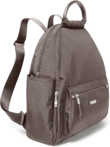 Vista 24 de Baggallini Mochila todo el día para mujer con pulsera de teléfono RFID, Negro, talla única