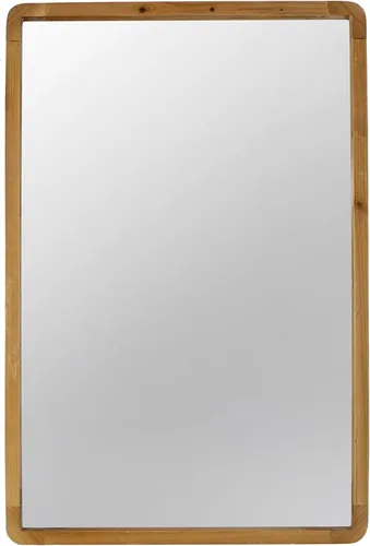 Vista 2 de Espejo rectangular de madera de 24 x 36 pulgadas, decoración de pared de granja para sala de estar, dormitorio, entrada