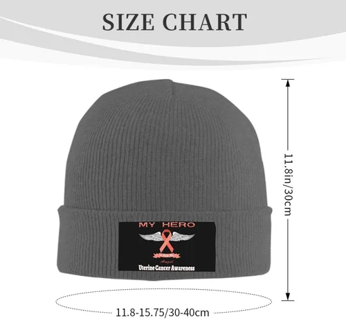 Vista 3 de Beanie Hat Unisex Stretchy Hat Soft Warmth Knit Hat Cap for Men & Women
