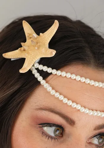 Vista 2 de Accesorio de diadema con estrella de mar para disfraz de sirena Multicolor