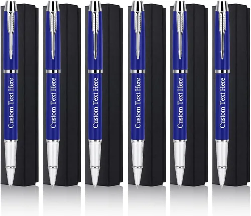 Vista 11 de Bolígrafos personalizados, bolígrafos personalizados, juego de bolígrafos de regalo, grabado gratis con tu nombre o mensaje, regalo para colegas