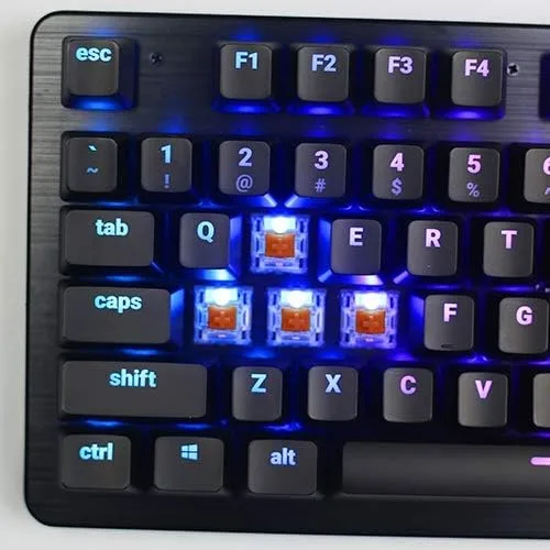Vista 6 de Teclado para juegos Element V2 iluminación interactiva y personalizable, experiencia RGB inmersiva y reactiva