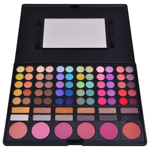 Vista 8 de SHANY - Paleta lista para festivales - Sombras de ojos altamente pigmentadas y mezclables, maquillaje rubor y polvo facial. Kit de maquillaje con 78