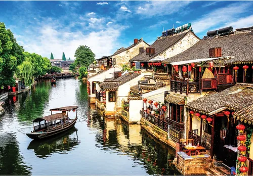 Vista 7 de Anatolian Puzzle - Canal de Colmar, Rompecabezas de 2000 piezas, #3953