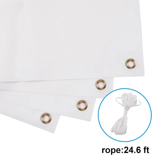 Vista 3 de 2 pancartas de sublimación en blanco para decorar vinilo, carteles en blanco de tela Oxford de poliéster de 2 x 4 pies con cuerdas para colgar