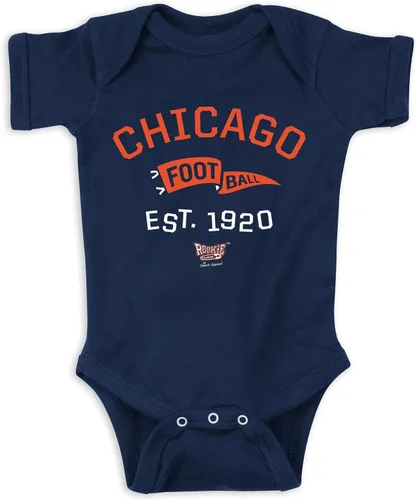 Vista 12 de Ropa de bebé con banderín retro para fanáticos del fútbol americano profesional (NB-7T)