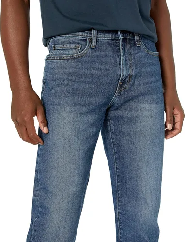 Vista 4 de Tienda Essentials Jeans elásticos de corte recto para hombre