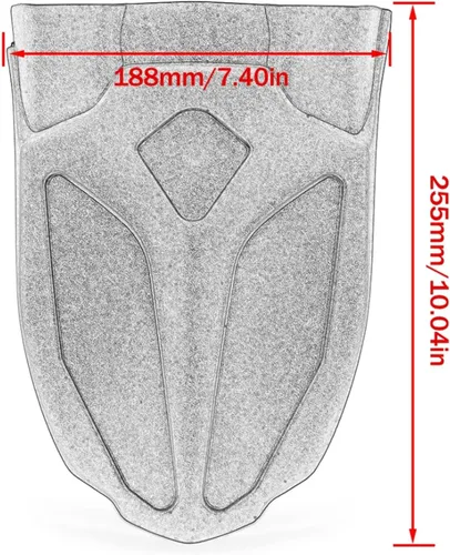 Vista 3 de AISEER Compatible con Yamaha compatible con MT07 FZ07 MT 07 2016-2021 guardabarros delantero trasero para motocicleta (color trasero)