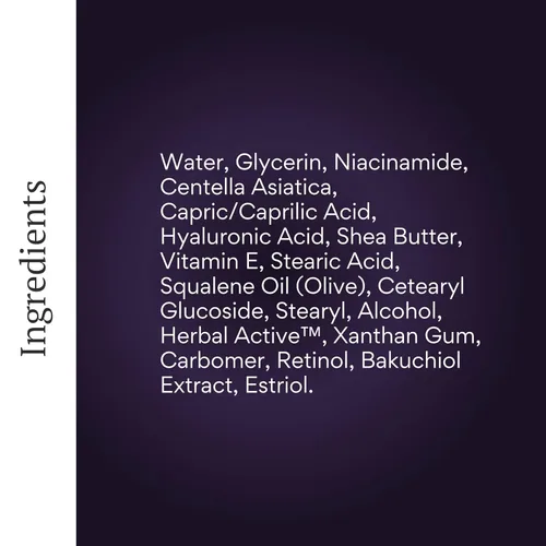 Vista 6 de BIOBeauty Renew Crema de noche - Bioidéntica E3 Crema facial avanzada PM .3% con retinol, bakuchiol, ácido hialurónico y niacinamida, suaviza