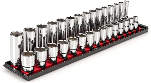 Vista 8 de TEKTON - Juego de dados de 1/2 pulgada con engrane de 6 puntos, 10 piezas (15/16-1-1/2”), SHD92109