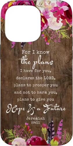 Vista 21 de for I Know The Plans I Have for You - Funda cristiana para iPhone 17 de Jeremías 29:11